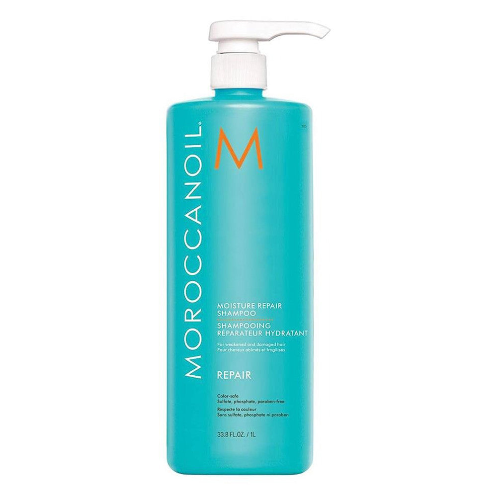 Moroccanoil Moisture Repair Hair Shampoo for Weak and Damaged Hair 33.8OZ (1l)